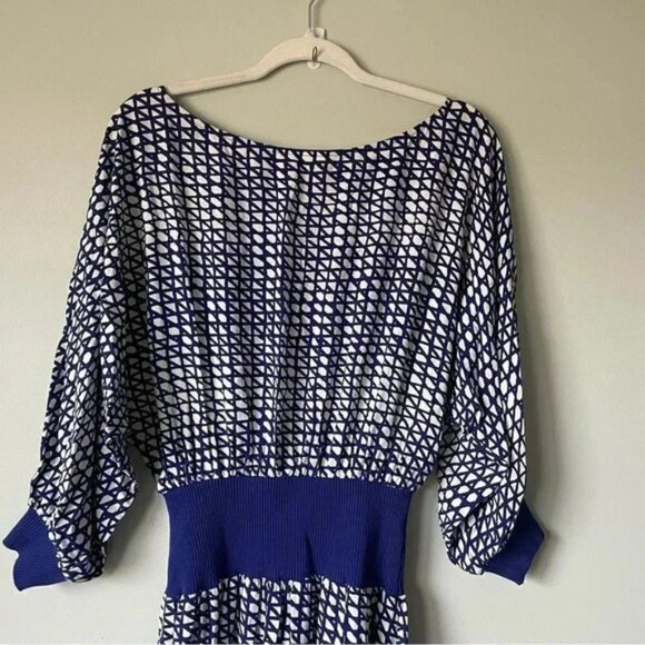 Anthropologie | Maeve Gemma MIDI Dress in  Indigo - Picture 6 of 8